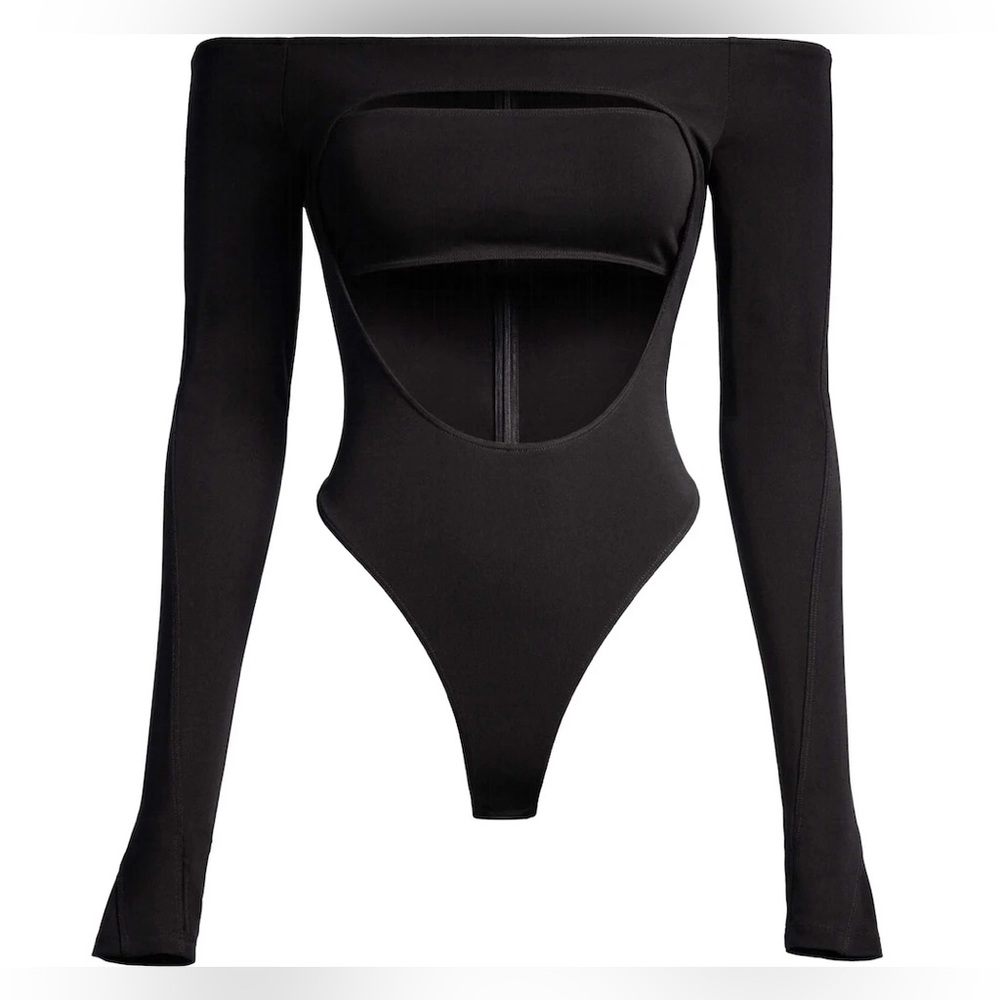 NWT Mugler x H&M Cut-out Bodysuit body suit XXL LIMTED EDITON SOLD OUT HM
